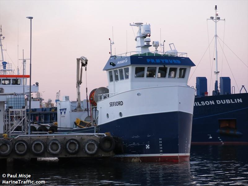 seifjord (Dredging or UW ops) - IMO , MMSI 257799600, Call Sign LG9411 under the flag of Norway
