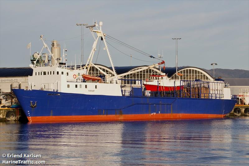 vargoey (General Cargo Ship) - IMO 7325564, MMSI 258434000, Call Sign LMEU under the flag of Norway