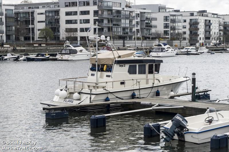 filippa (Pleasure craft) - IMO , MMSI 265780990, Call Sign SE3074 under the flag of Sweden