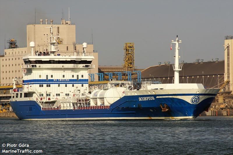 scorpius (Chemical/Oil Products Tanker) - IMO 9318228, MMSI 266470000, Call Sign SICM under the flag of Sweden