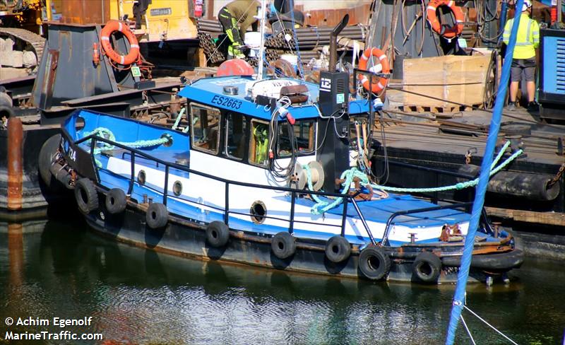 pantu (Tug) - IMO , MMSI 276008340, Call Sign ES2663 under the flag of Estonia