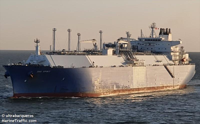 oak spirit (LNG Tanker) - IMO 9681699, MMSI 311000247, Call Sign C6BF4 under the flag of Bahamas
