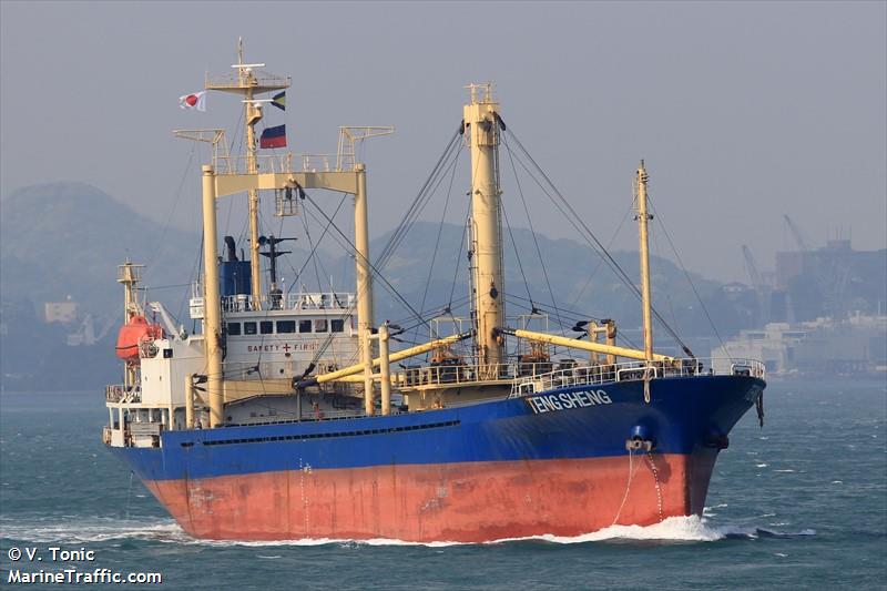 teng sheng (Cargo ship) - IMO 9019999, MMSI 312460000, Call Sign V3RX9 under the flag of Belize