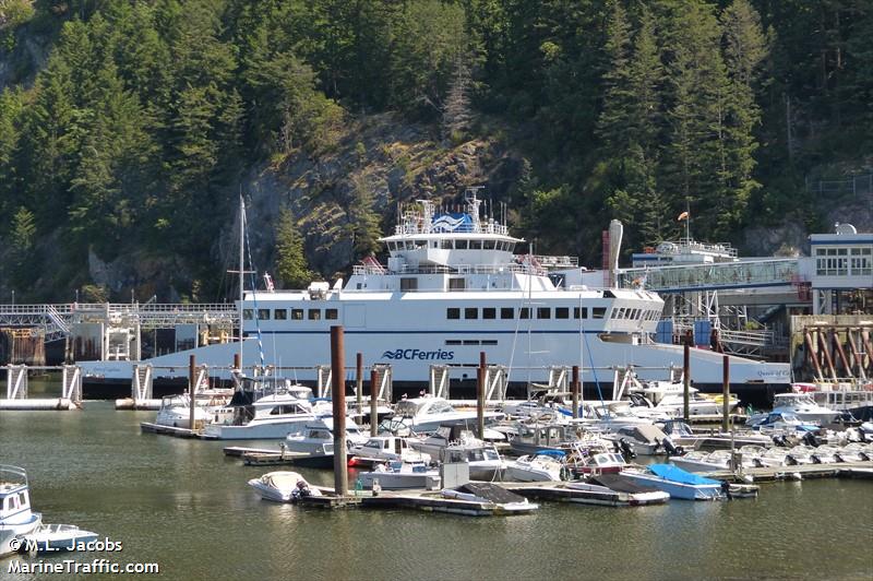 queen of capilano (Passenger/Ro-Ro Cargo Ship) - IMO 9008354, MMSI 316001247, Call Sign VY9513 under the flag of Canada