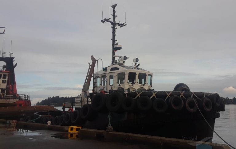 david j (Towing vessel) - IMO , MMSI 316033071 under the flag of Canada