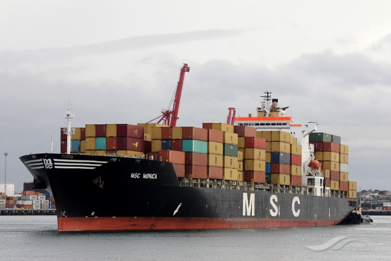 msc monica (Container Ship) - IMO 9060649, MMSI 351607000, Call Sign 3FSU7 under the flag of Panama