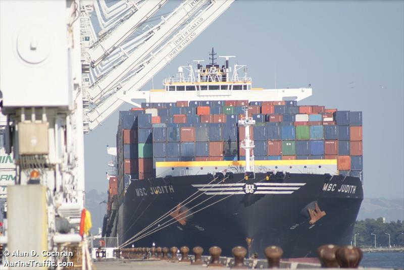msc judith (Container Ship) - IMO 9299549, MMSI 356093000, Call Sign 3EGR5 under the flag of Panama