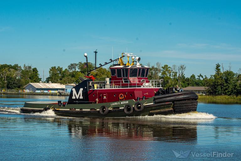 laura k moran (Tug) - IMO 9415765, MMSI 367336190, Call Sign WDE3239 under the flag of United States (USA)