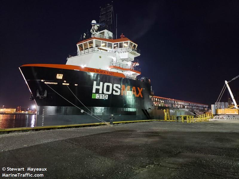 hos black foot (Offshore Tug/Supply Ship) - IMO 9647693, MMSI 367612310, Call Sign WDH3920 under the flag of United States (USA)