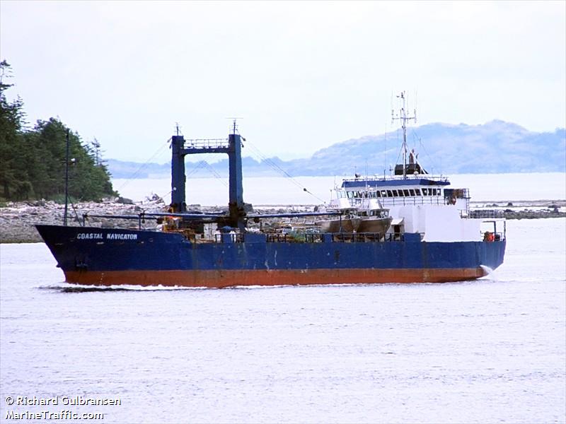 coastal navigator (Refrigerated Cargo Ship) - IMO 9010498, MMSI 368219000, Call Sign WCY9686 under the flag of United States (USA)