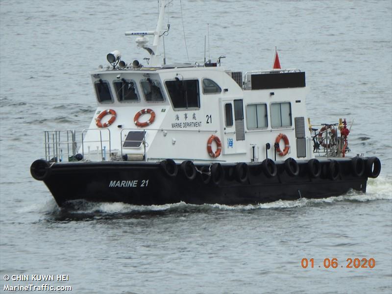 marine21 (Law enforcment) - IMO , MMSI 477995934, Call Sign MD21 under the flag of Hong Kong