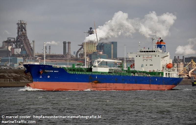 fairchem mako (Chemical/Oil Products Tanker) - IMO 9826574, MMSI 538008079, Call Sign V7XV6 under the flag of Marshall Islands