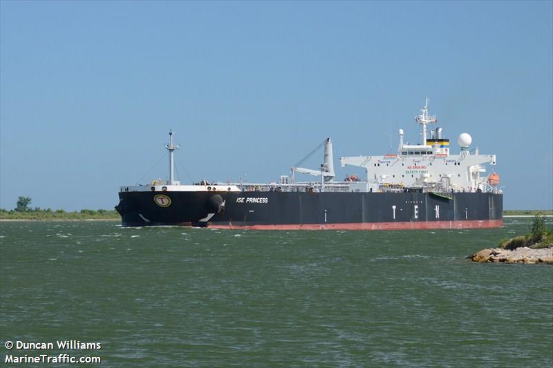 ise princess (Crude Oil Tanker) - IMO 9411185, MMSI 636014278, Call Sign A8SR3 under the flag of Liberia