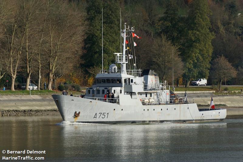 french warship lyx (Unknown) - IMO , MMSI 227801600, Call Sign FBLX under the flag of France