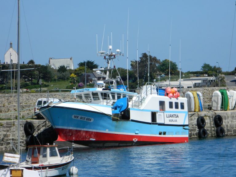fv luantsa (Fishing vessel) - IMO , MMSI 228355800, Call Sign FLVE under the flag of France