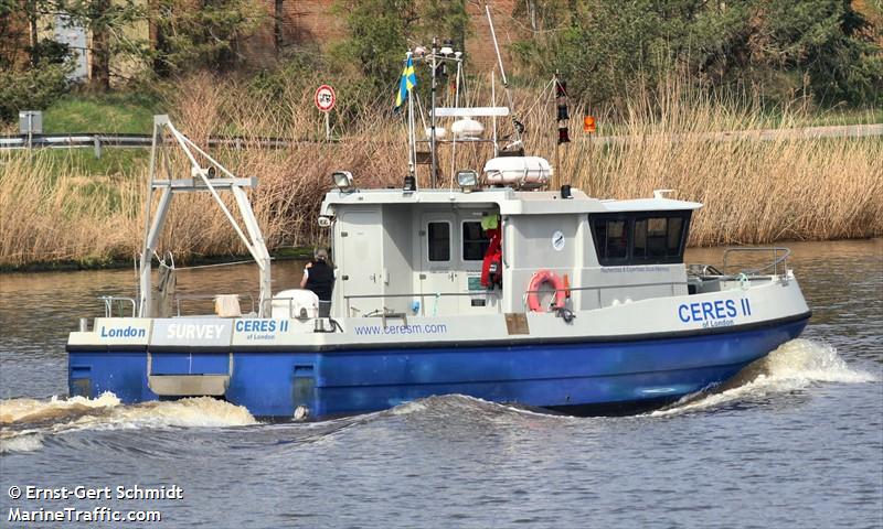 ceres.2 (Dredging or UW ops) - IMO , MMSI 232022312, Call Sign MFIR9 under the flag of United Kingdom (UK)