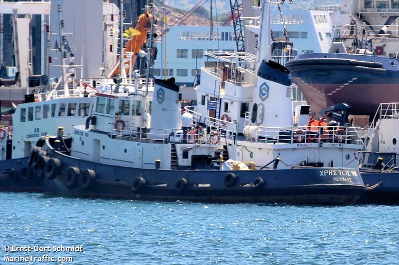 christos viii (Tug) - IMO 5404988, MMSI 237241100, Call Sign SX8319 under the flag of Greece