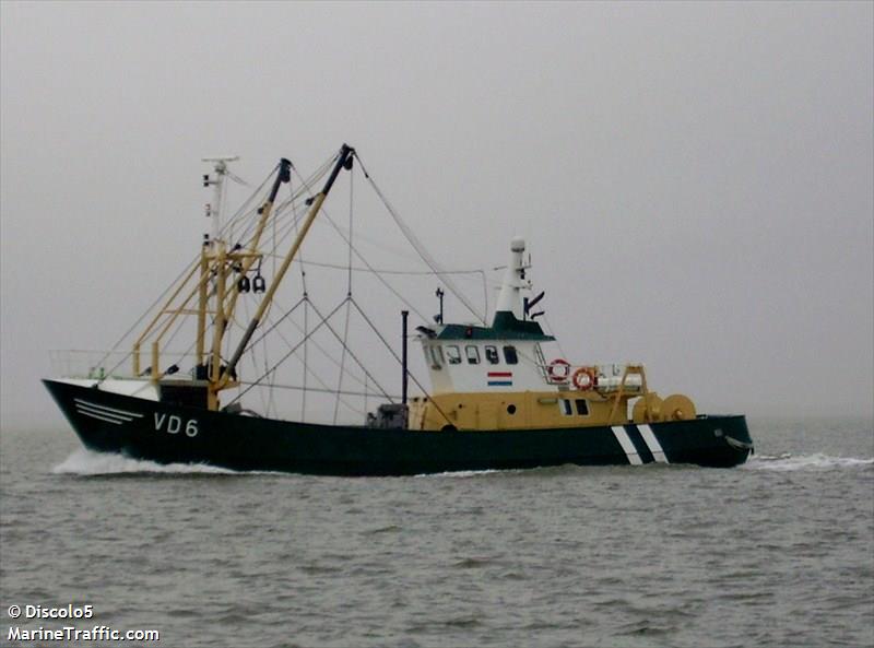 vd6 brigitta (Trawler) - IMO 8412326, MMSI 244165000, Call Sign PDGY under the flag of Netherlands