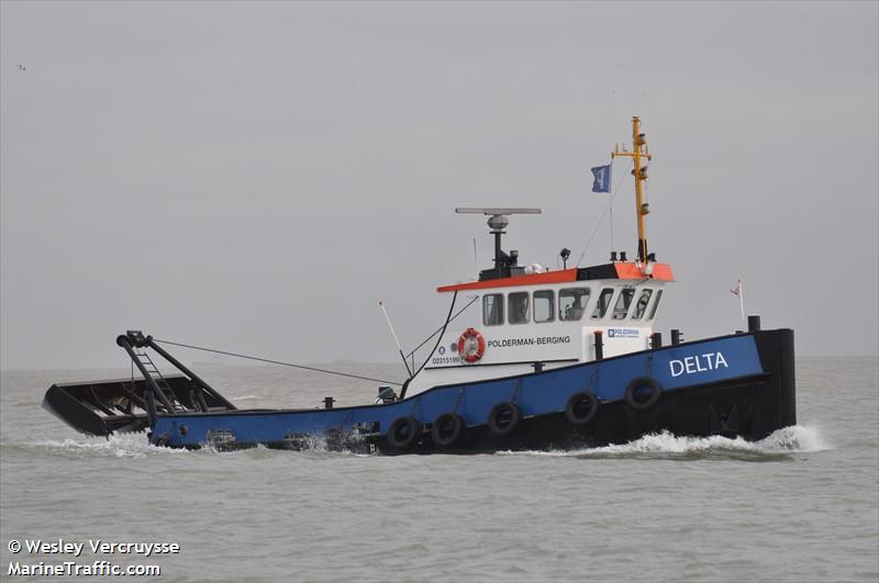 delta (Tug) - IMO , MMSI 244700655, Call Sign PF3680 under the flag of Netherlands