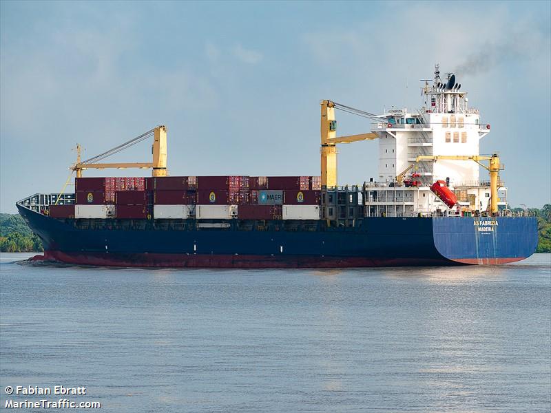 as fabrizia (Container Ship) - IMO , MMSI 255806069, Call Sign CQIU3 under the flag of Madeira