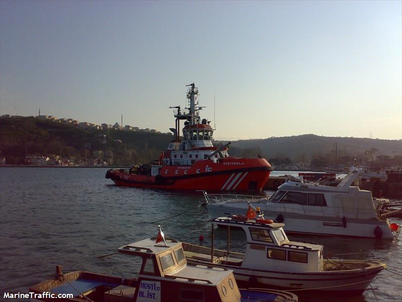 kurtarma 4 (Tug) - IMO 9335941, MMSI 271001022, Call Sign TCPY3 under the flag of Turkey