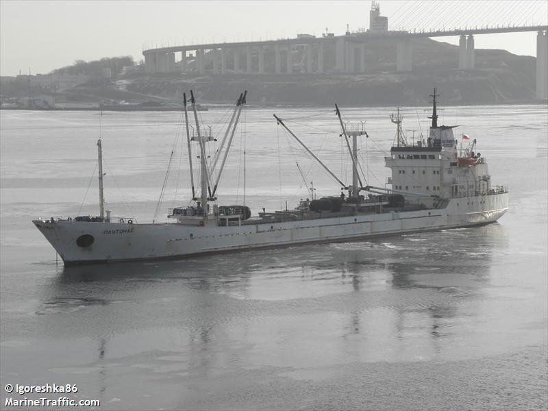 plutonas (Refrigerated Cargo Ship) - IMO 7808322, MMSI 273449760, Call Sign UERU under the flag of Russia