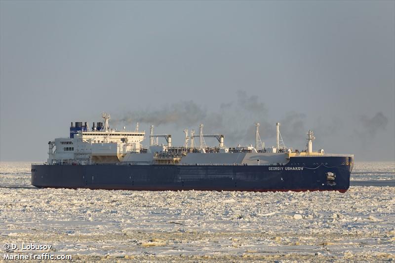 georgiy ushakov (LNG Tanker) - IMO 9750749, MMSI 311000633, Call Sign C6DB9 under the flag of Bahamas
