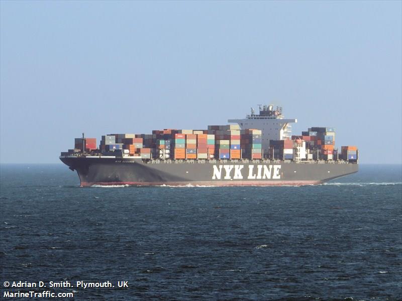 nyk oceanus (Container Ship) - IMO 9312975, MMSI 351249000, Call Sign 3EMR8 under the flag of Panama