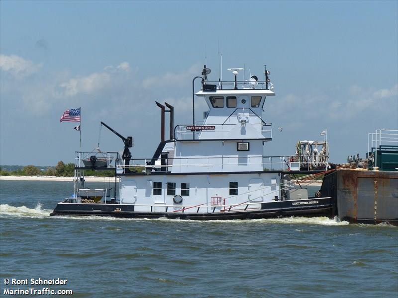 capt hymen devall (Towing vessel) - IMO , MMSI 367098670, Call Sign WDC9187 under the flag of United States (USA)