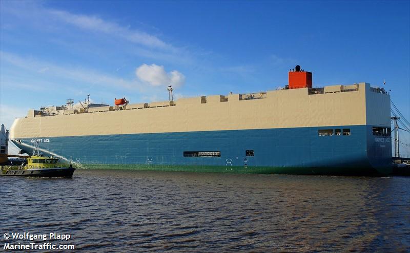 garnet ace (Vehicles Carrier) - IMO 9476769, MMSI 371987000, Call Sign 3FTC4 under the flag of Panama