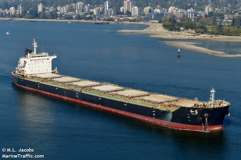 peace gem (Bulk Carrier) - IMO 9663348, MMSI 372447000, Call Sign 3FMP4 under the flag of Panama