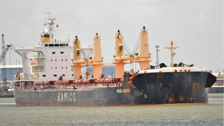 medi aero (Bulk Carrier) - IMO 9708966, MMSI 374298000, Call Sign 3FSE7 under the flag of Panama