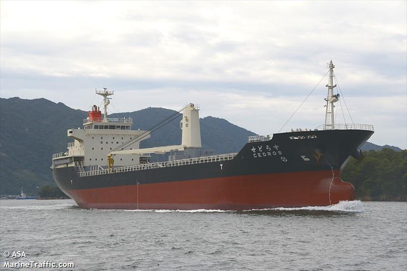 cedros (General Cargo Ship) - IMO 9386263, MMSI 431101136, Call Sign JD2238 under the flag of Japan