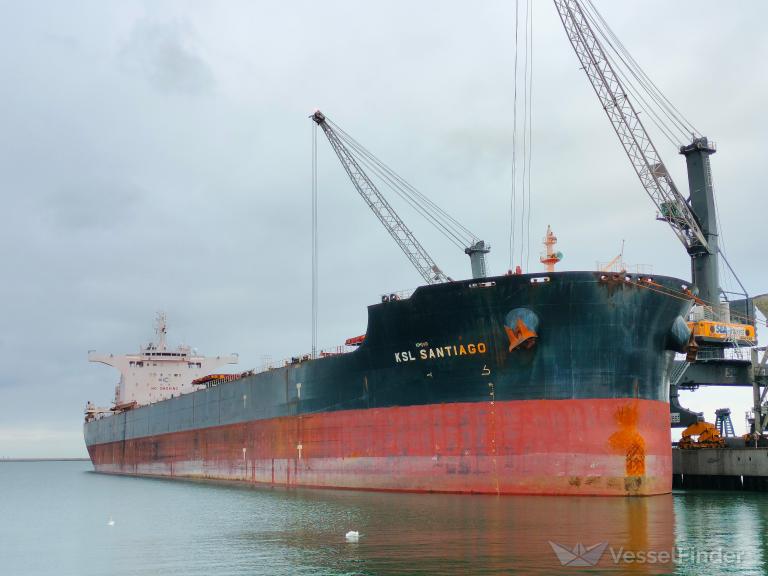 ksl santiago (Bulk Carrier) - IMO 9719927, MMSI 477067700, Call Sign VRNR4 under the flag of Hong Kong