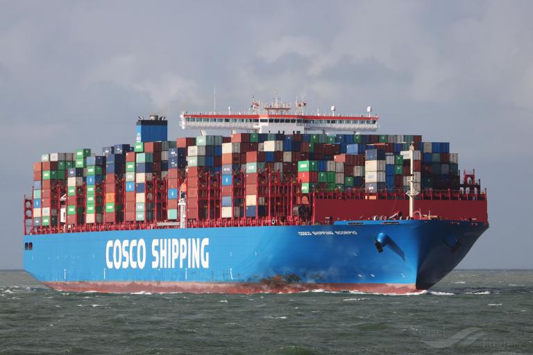 cosco scorpio (Container Ship) - IMO 9789635, MMSI 477183800, Call Sign VRRX5 under the flag of Hong Kong