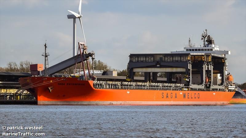 saga enterprise (General Cargo Ship) - IMO 9343481, MMSI 477282600, Call Sign VRCC8 under the flag of Hong Kong