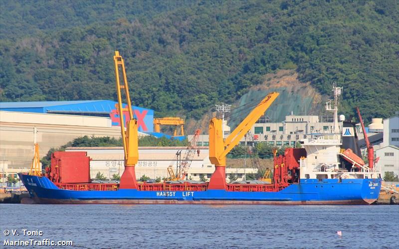 han zhang (General Cargo Ship) - IMO 9030577, MMSI 477634500, Call Sign VRFZ8 under the flag of Hong Kong