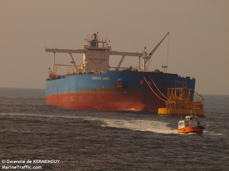 cosrich lake (Crude Oil Tanker) - IMO 9646986, MMSI 477652100, Call Sign VRMH3 under the flag of Hong Kong