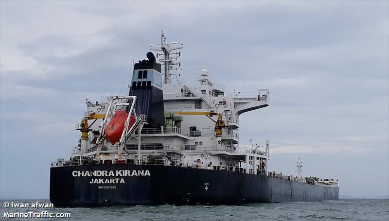 chandra kirana (Bulk Carrier) - IMO 9500285, MMSI 525011169, Call Sign YBFP2 under the flag of Indonesia