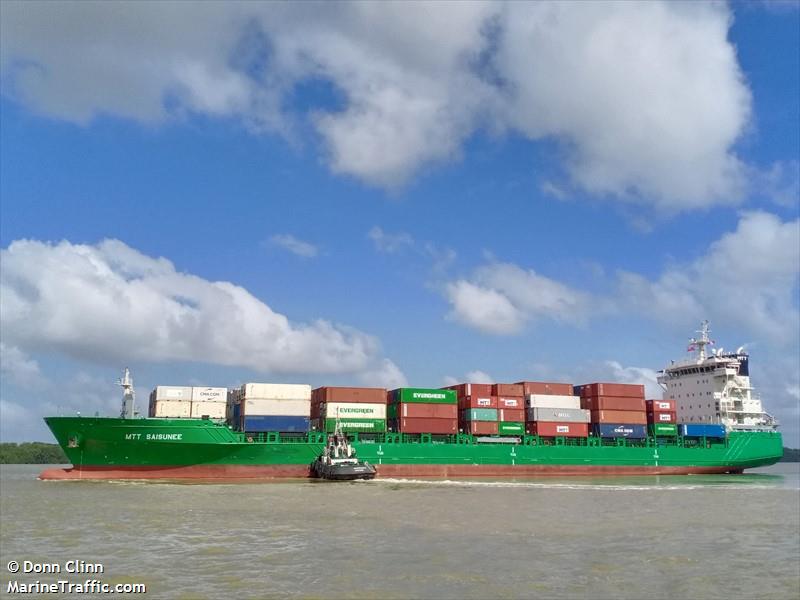 mtt saisunee (Container Ship) - IMO 9813852, MMSI 533131021, Call Sign 9MRO9 under the flag of Malaysia