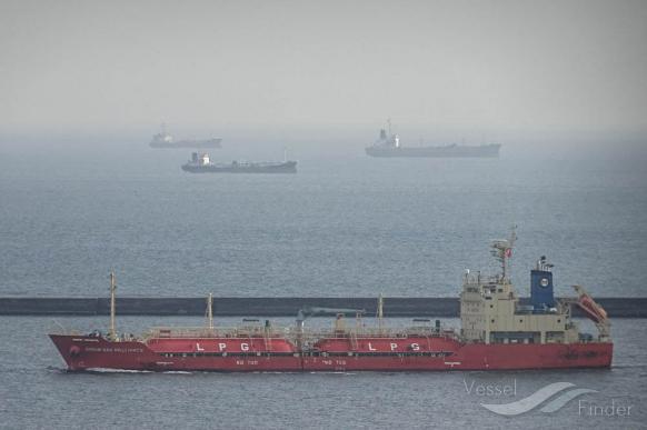 orkim gas brilliance (LPG Tanker) - IMO 9715957, MMSI 533180177, Call Sign 9MVO5 under the flag of Malaysia