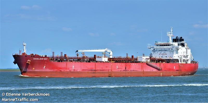 excelsior bay (Chemical/Oil Products Tanker) - IMO 9697612, MMSI 538005186, Call Sign V7BQ4 under the flag of Marshall Islands