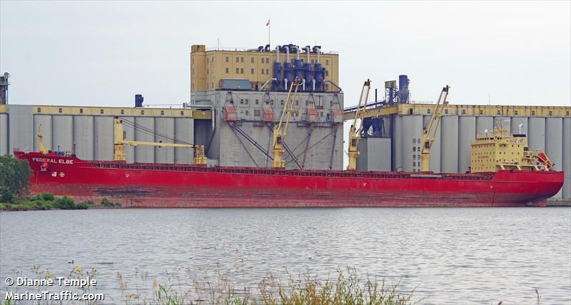 federal elbe (Bulk Carrier) - IMO 9230000, MMSI 538005612, Call Sign V7FL5 under the flag of Marshall Islands