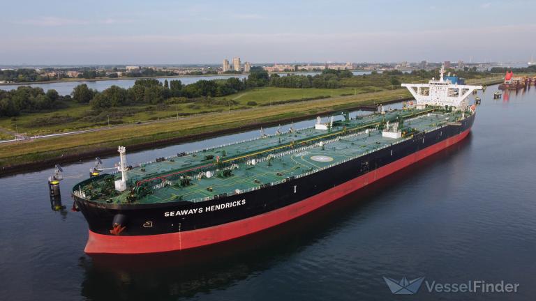 seaways hendricks (Crude Oil Tanker) - IMO 9727015, MMSI 538006446, Call Sign V7NH3 under the flag of Marshall Islands