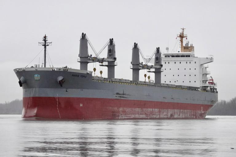 maria topic (Bulk Carrier) - IMO 9726267, MMSI 538006802, Call Sign V7RI3 under the flag of Marshall Islands