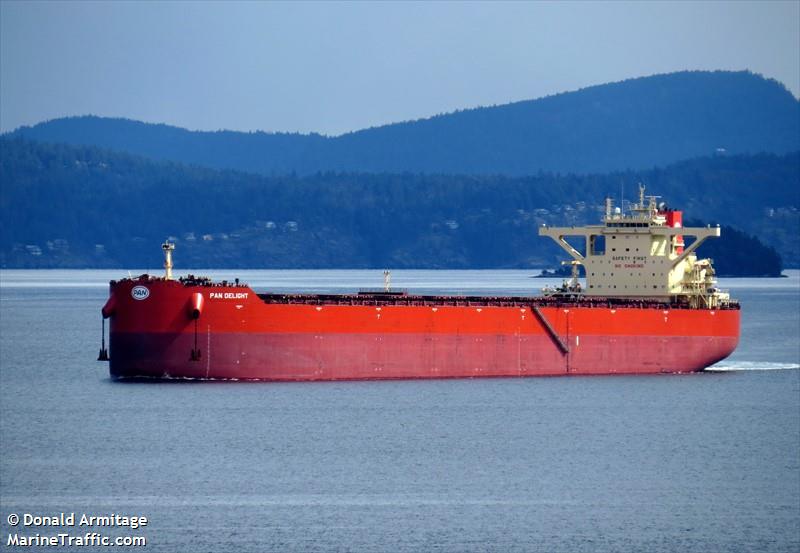 pan delight (Bulk Carrier) - IMO 9748708, MMSI 538007229, Call Sign V7ZW3 under the flag of Marshall Islands