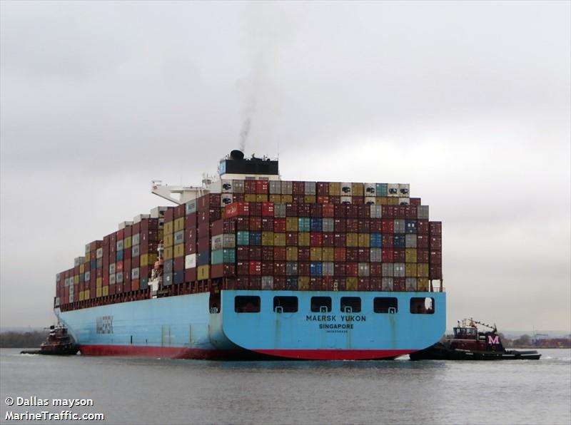 maersk yukon (Container Ship) - IMO 9398436, MMSI 563090200, Call Sign 9V6458 under the flag of Singapore