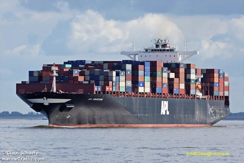 apl gwangyang (Container Ship) - IMO 9461879, MMSI 566319000, Call Sign 9V9374 under the flag of Singapore