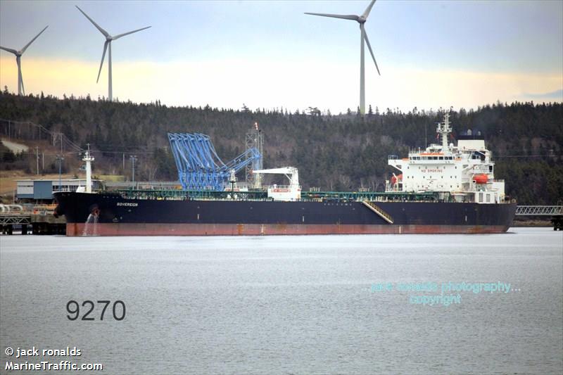 sovereign (Crude Oil Tanker) - IMO 9390939, MMSI 636013353, Call Sign A8MJ7 under the flag of Liberia