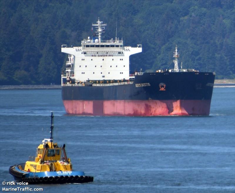 agios sostis (Bulk Carrier) - IMO 9473133, MMSI 636014243, Call Sign A8SL6 under the flag of Liberia